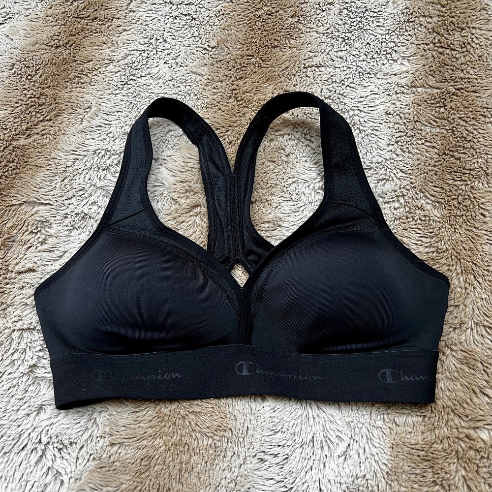 Champion The Curvy Black Sports Bra-S